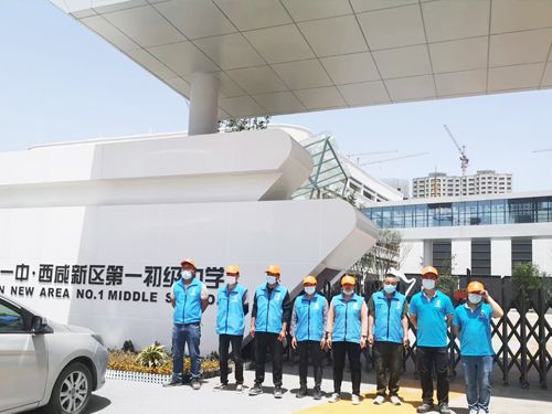 高新一中.西咸新区第一初级中学施工案例